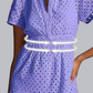 Women's V-Neck Short Sleeve Hollow Out Dress