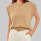 💖Beperkt Verkoop 50% KORTING💖Eenvoudige Kleur Ronde Hals Mouwloos Blouse