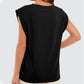 💖Beperkt Verkoop 50% KORTING💖Eenvoudige Kleur Ronde Hals Mouwloos Blouse