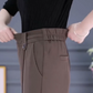 Casual damesbroek met hoge taille en rechte pijpen