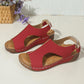 Dames enkelband plateau sandalen