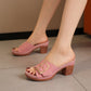 Elegante, comfortabele, ademende en slipvaste sandalen met sleehak voor dames