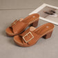 Elegante, comfortabele, ademende en slipvaste sandalen met sleehak voor dames