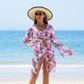 Modieus, meerkleurig 3-delig bikini-zwempak voor dames met print