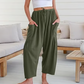 💥Speciale prijs deze week £ 18,99🎁☀️Dames linnen wijde broek met zakken