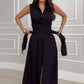🌸Seizoensjurk 50% KORTING🌸Dames mouwloze maxi-jurk met tailleband