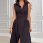 🌸Seizoensjurk 50% KORTING🌸Dames mouwloze maxi-jurk met tailleband