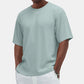 Heren Casual Veelzijdig Gestructureerd Crew Hals T-shirt