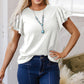 Casual Ronde Hals Korte Mouw Top