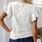 Casual Ronde Hals Korte Mouw Top