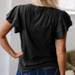 Casual Ronde Hals Korte Mouw Top