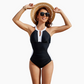 ⏰Tijdelijk aanbod 49% KORTING!!👙Diep V-vormig afslankend badpak💥