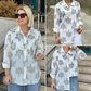 🍁Dames casual overhemd met botanische print✨ €18,80 Normale prijs€37,60Aanbiedingsprijs  50 % Korting