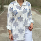 🍁Dames casual overhemd met botanische print✨ €18,80 Normale prijs€37,60Aanbiedingsprijs  50 % Korting
