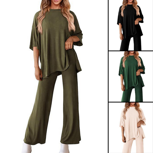 Vrijetijdsset voor dames: top en broek