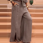 Tijdloos Tweedelig Set in Effen Kleur(Top + Broek)