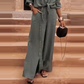 Tijdloos Tweedelig Set in Effen Kleur(Top + Broek)