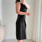 Losse, casual jurk met strikceintuur voor dames