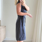 Losse, casual jurk met strikceintuur voor dames