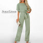 Jumpsuit met hoge taille en wijde pijpen voor damesZerist schen