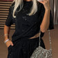 2-delige set van casual top met korte mouwen en shorts voor dames