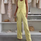 🌸Zomeraanbieding 49% KORTING🌸Damesset van mouwloos topje en lange broek