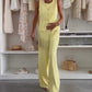 🌸Zomeraanbieding 49% KORTING🌸Damesset van mouwloos topje en lange broek