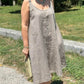 Casual jurk met ronde hals en mouwloze mouwen voor dames