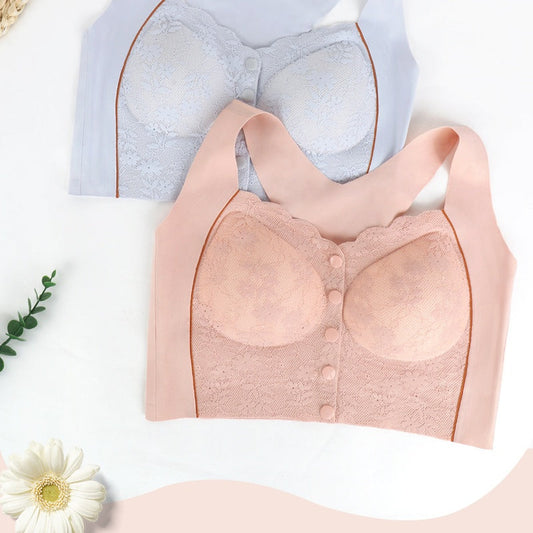 Comfortabele draadloze beha met voorsluiting voor dames
