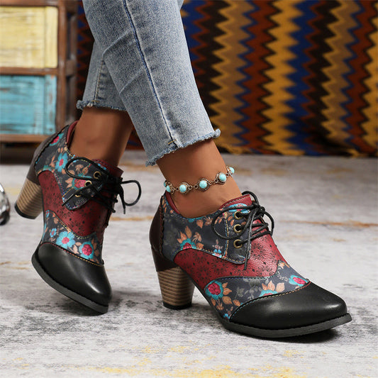 Women Wingtip Block van dames hielden Oxfords in