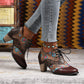 Women Wingtip Block van dames hielden Oxfords in