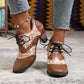 Women Wingtip Block van dames hielden Oxfords in