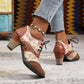 Women Wingtip Block van dames hielden Oxfords in