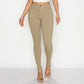 Dames met hoge taille stretchy slank fit jeans