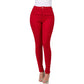 Dames met hoge taille stretchy slank fit jeans