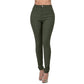 Dames met hoge taille stretchy slank fit jeans