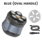 💥 Met 50% korting! 🔥 Hoofdscheerapparaat met 6 mesjes – magnetisch ontwerp, IPX6 waterdicht, Type-C, 1400mAh, 90 min gebruik, LED display, reisvergrendeling, blauw/zwart/zilver 🪒