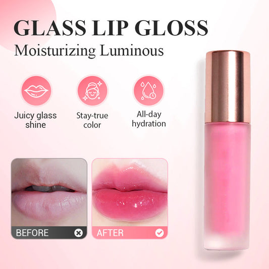 Hydraterende lichtgevende glazen lipgloss