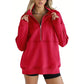 Dames Casual Top met Kraag en Halve Rits