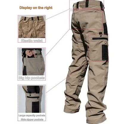 2025 Hot Sale👖【Vaderdag】 Praktische Werk-/Avonturenbroek | Ademend | Ruime Taille | Ideaal voor Actieve Mannen✨