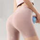 Dames high-waisted butt-lifting workout shorts