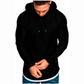 Effen sweatshirt met trekkoord en capuchon, lange mouwen