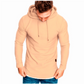 Effen sweatshirt met trekkoord en capuchon, lange mouwen