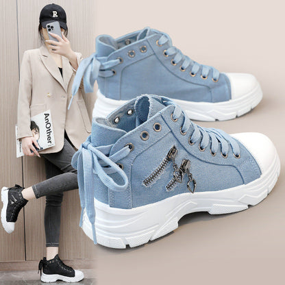 💥💥💥Laatste dag 50% korting🔥🔥Dames casual canvas schoenen met dikke zool