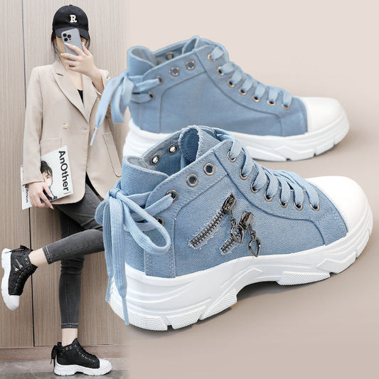 💥💥💥Laatste dag 50% korting🔥🔥Dames casual canvas schoenen met dikke zool