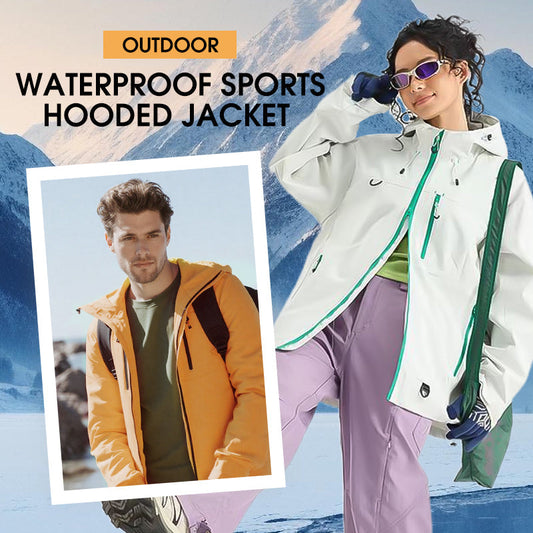 Outdoor waterdichte sportjas met capuchon