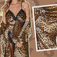 ⏳Beperkte tijd 50% korting💥Sexy luipaardprint kamerjas en nachthemdset