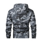 Heren camouflage capuchonjack met meerdere zakken