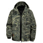 Heren camouflage capuchonjack met meerdere zakken