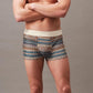 Ademende boxershorts met geometrisch patroon voor heren (1 kopen, 2 gratis)